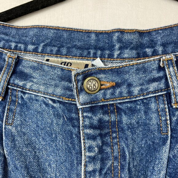 Vintage Bill‎ Blass High Waist Jeans Womens 32x26 Pleated Petite Tapered Mom - Picture 3 of 12